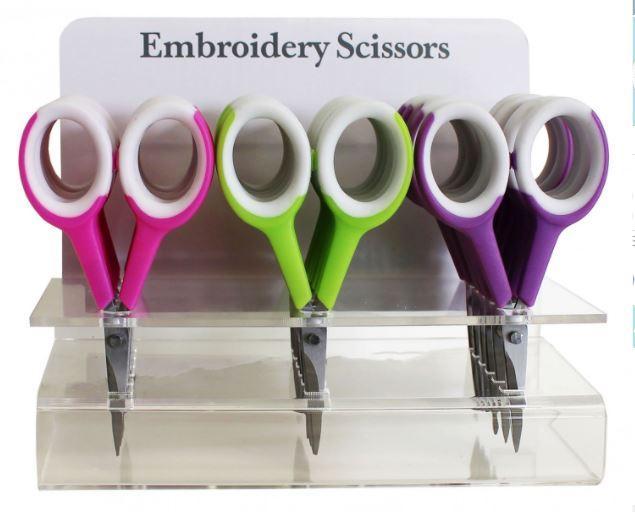 Ultra Sharp Embroidery Scissors With Soft Cushion Handles from Allary