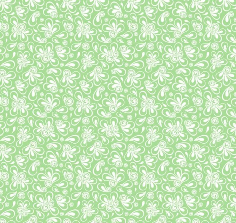 Whimsy Green Mod Swoop from P&B Textiles