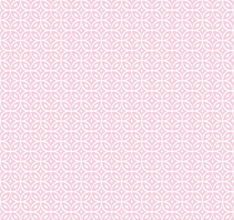 Whimsy Light Pink Interlocking Circles From P&B Textiles