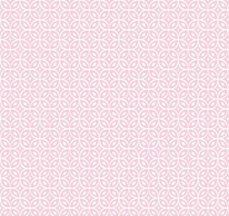 Whimsy Light Pink Interlocking Circles From P&B Textiles