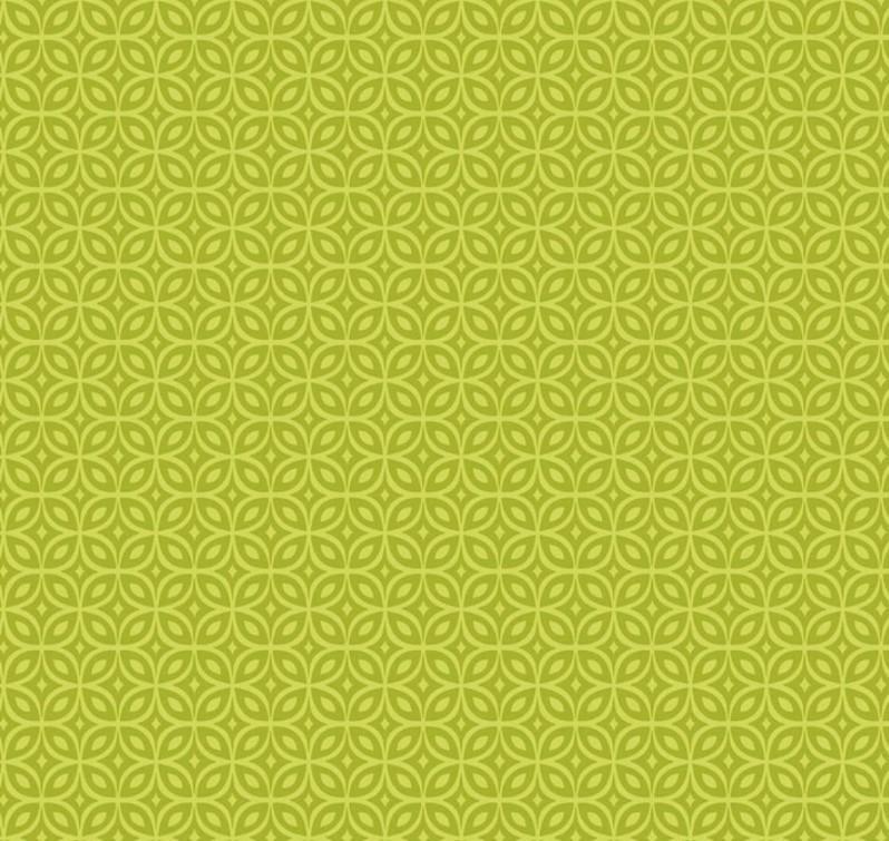 Whimsy Lime Interlocking Circles From P&B Textiles