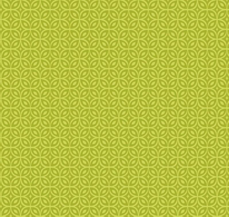 Whimsy Lime Interlocking Circles From P&B Textiles