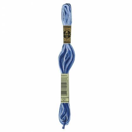 DMC Embroidery Floss Color 121 Variegated Delft Blue