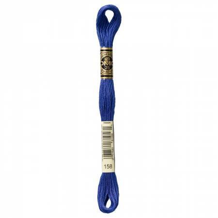 DMC Embroidery Floss Color 158 Dark Cornflower Blue