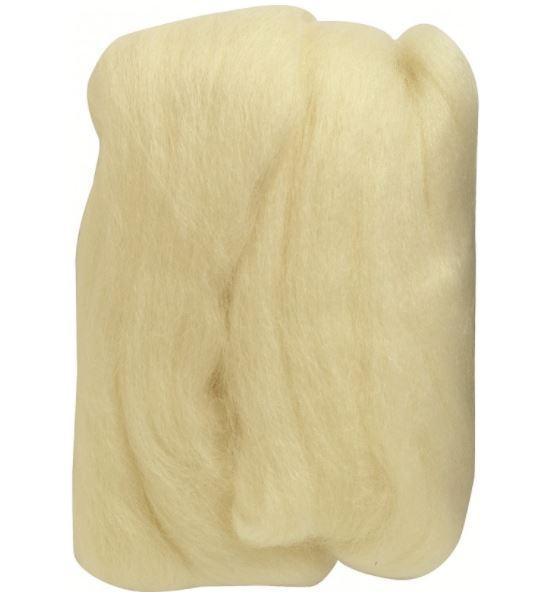 Natural Wool Roving Cream  from Clover