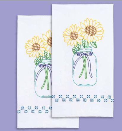 Decorative Hand Towels Sunflowers  from Jack Dempsey Needle Art