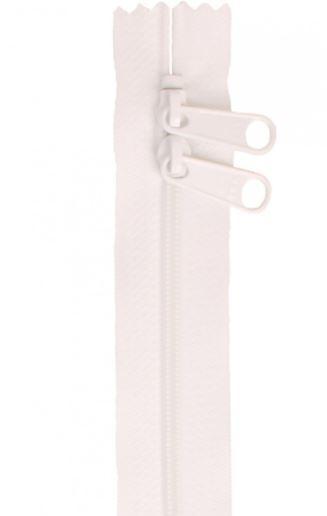 Handbag Zipper White 30 Inches from By Annie