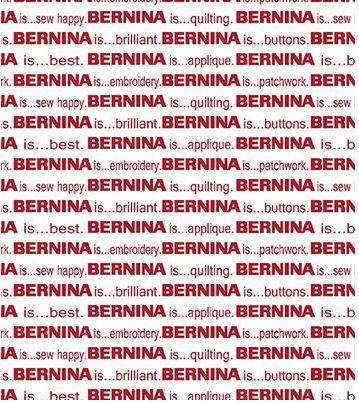 Bernina Logo White From Benartex