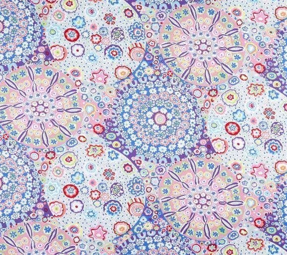Kaffe Quilt Backs Millefiore Pastel Backing Fabrics by Kaffe Fassett for Kaffe Fassett Collective