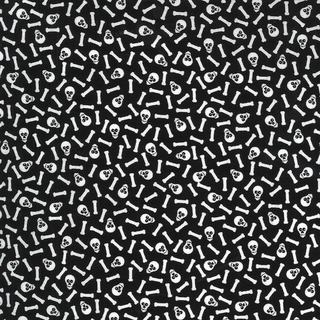 Midnight Magic 2 Bones/Skulls Midnight By Moda