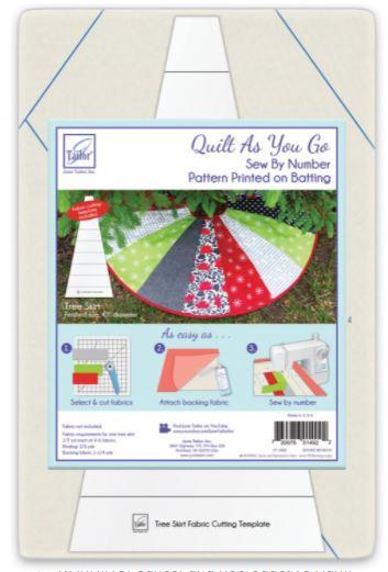 Quilt As You Go Tree Skirt By June Tailor