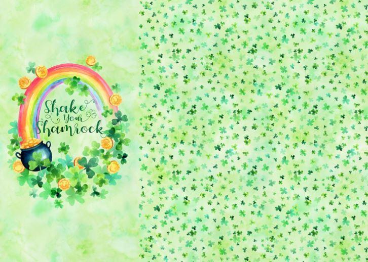 Celebrate The Seasons Shake Your Shamrock Panel From Hoffman Fabrics