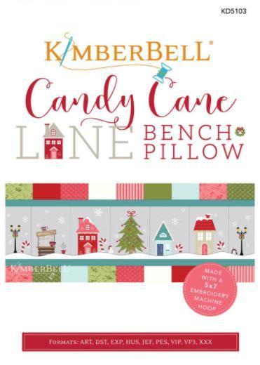 Candy Cane Lane Bench Pillow Embroidery Designs From Kimberbell