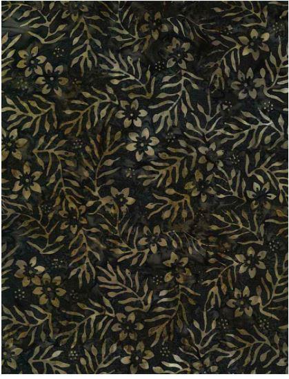 Plum Fusion Creaky Leaves Bark Tonga Batik By Timeless Treasures