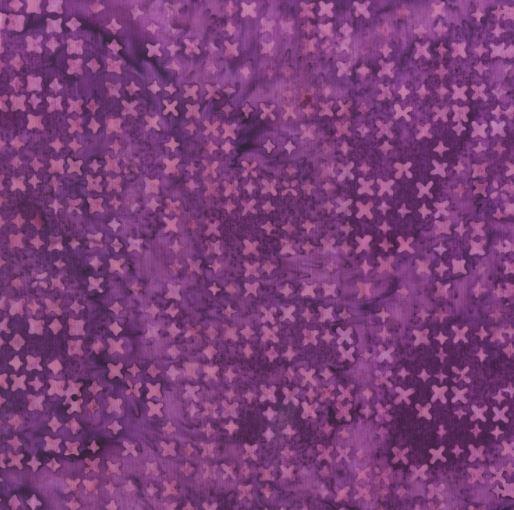 Criss Cross Batik Grape  From Anthology Fabrics