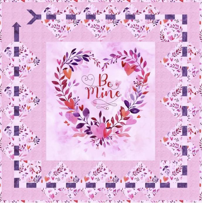 Celebrate The Seasons February Wall Quilt From Hoffman