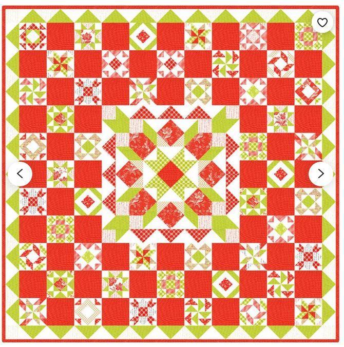 Christmas Medallion Sampler Quilt Kit From Moda Fabrics