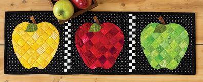 September Apples Table Runner Kit Featuring Shabby Fabrics Pattern