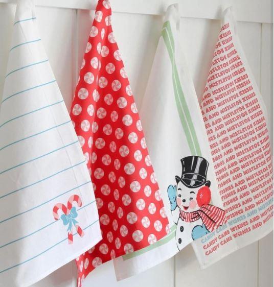 Sweet Christmas Tea Towels by Urban Chiks from Moda