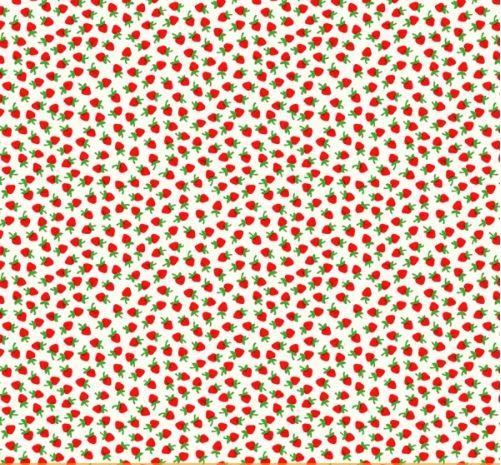 Sugarcube Mini Strawberries Red From Windham Fabrics