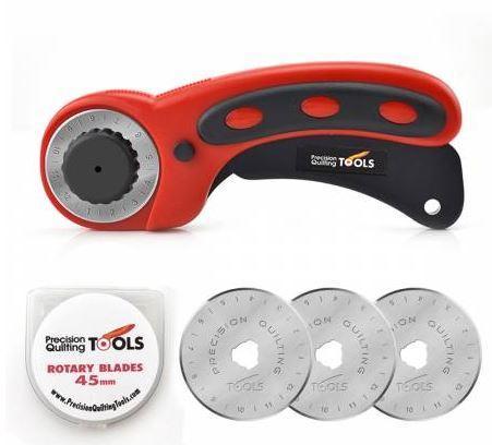 Deluxe Rotary Cutter 45mm Red  from Precision Quilting Tools