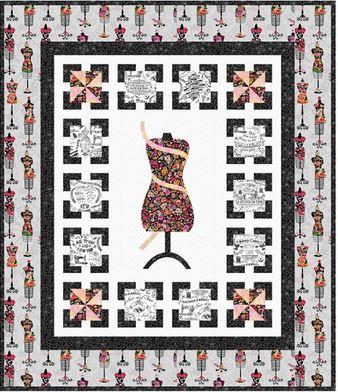 Sew Floral Quilt Kit Featuring Timeless Treasures Fabrcics