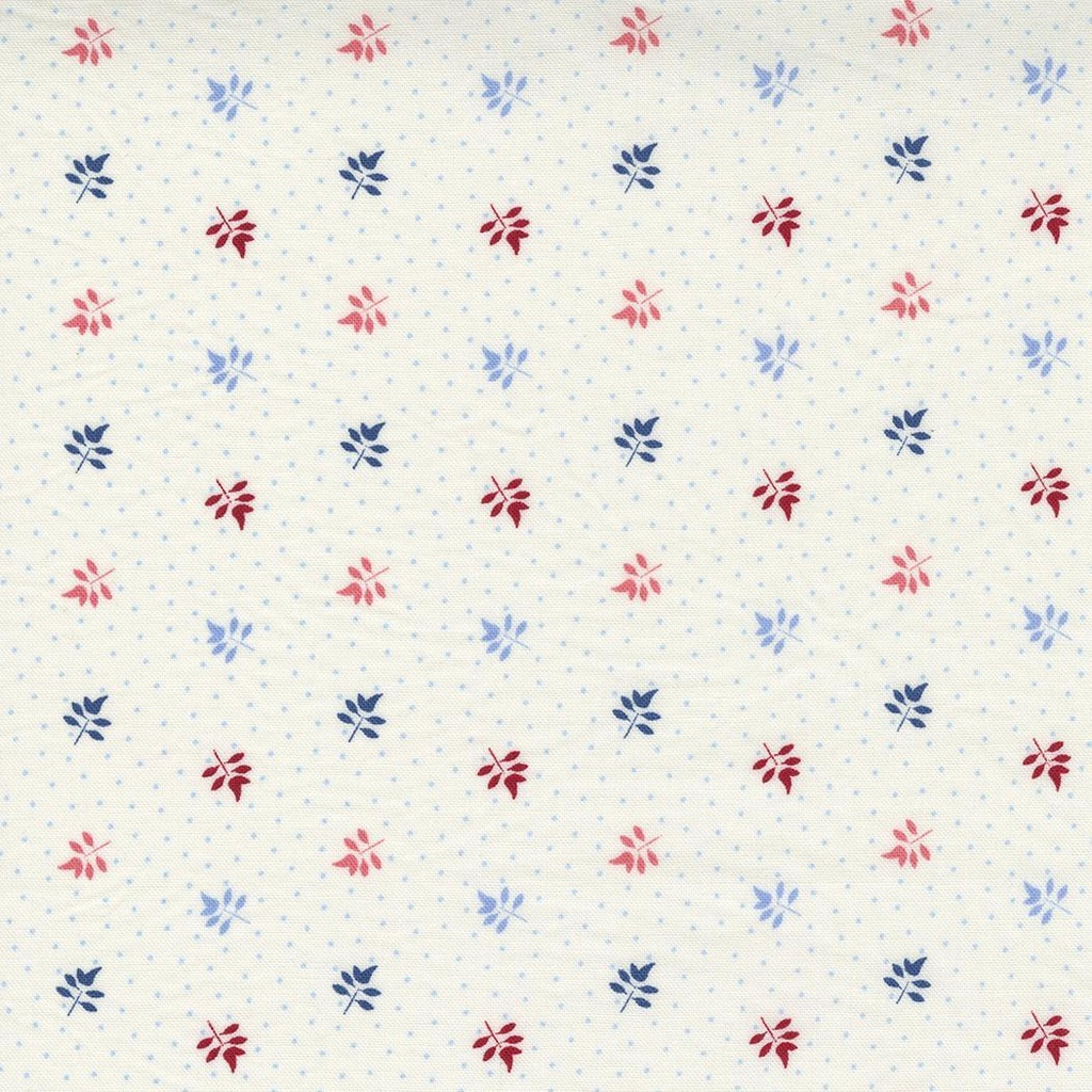 Prairie Days Leaf Dot Milk White by Moda