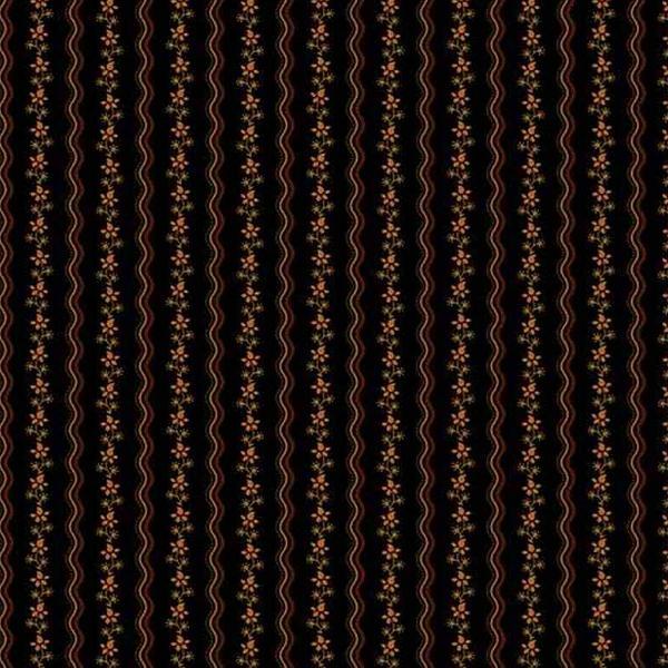 Cheddar & Coal Squiggle Black  By Pam Buda From Marcus Fabrics