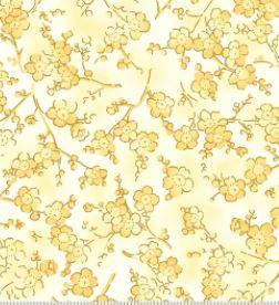 Tadashi  Floral Branches Yellow  By P&B Textiles