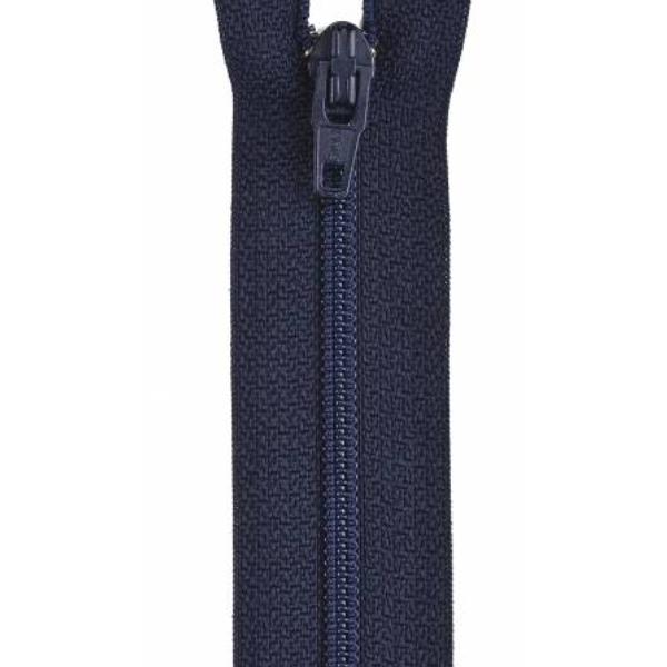 All-Purpose Polyester Coil Zipper 9In Navy By Coats & Clark