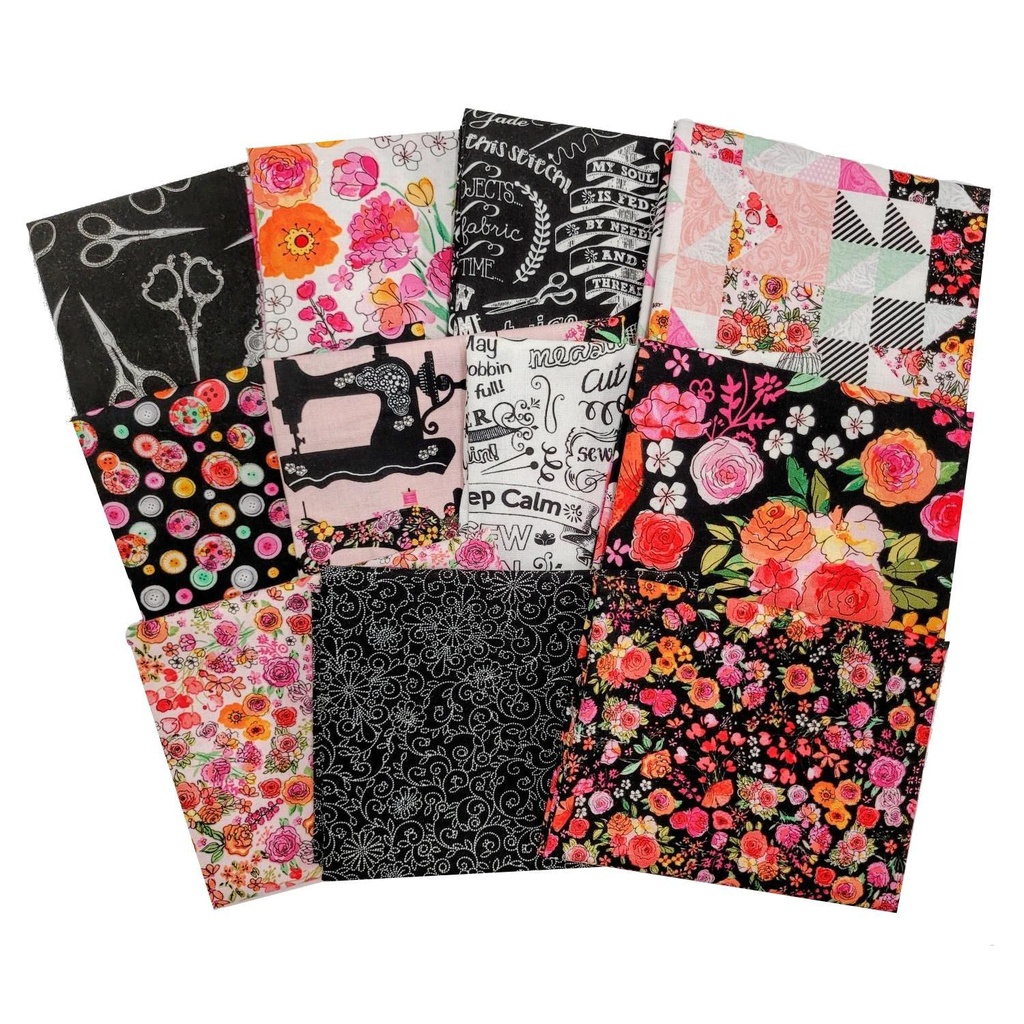 Sew Floral Fat Quarter Bundle From Timeless Treasures