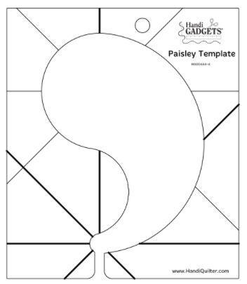 Handiquilter Paisley Template