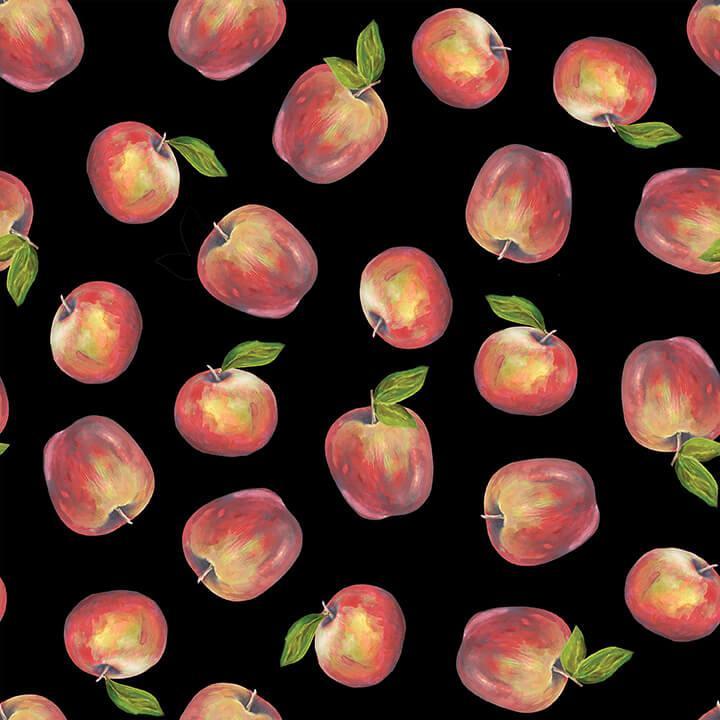 Fruit For Thought Peaches Black From Blank Quilting Corp