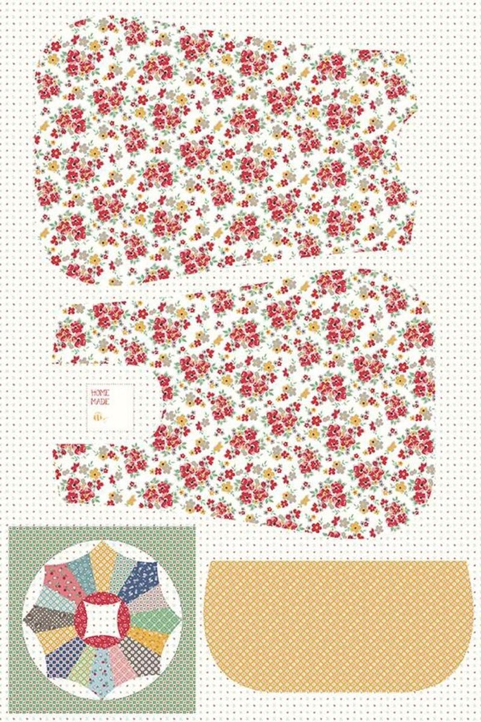 Cook Book Home Decor Apron Panel Floral By Lori Holt For Riley Blake