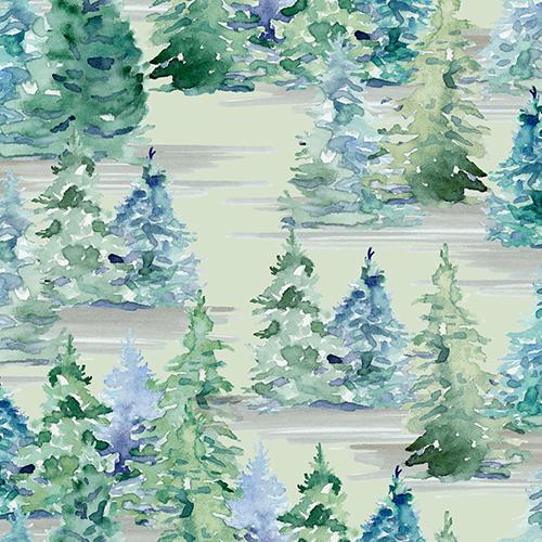 Forest Friends Trees Green By Audrey Jeanne Roberts For 3 Wishes