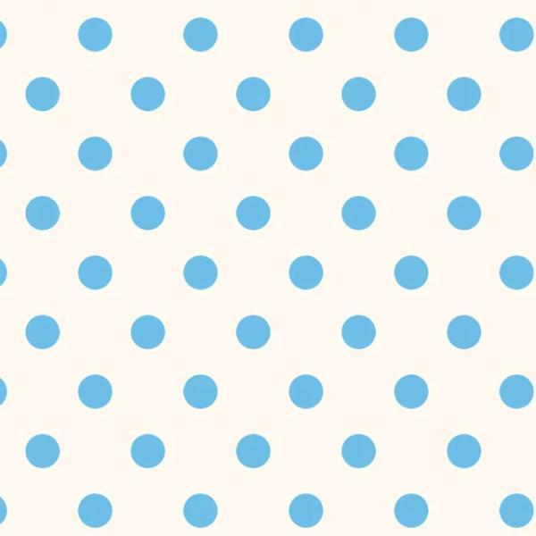 Beach Baby Blue Dots On White  By Retro Vintage For P&B Textiles