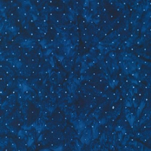 Kasuri Artisan Batiks: Dots Navy By Lunn Studios For Robert Kaufman