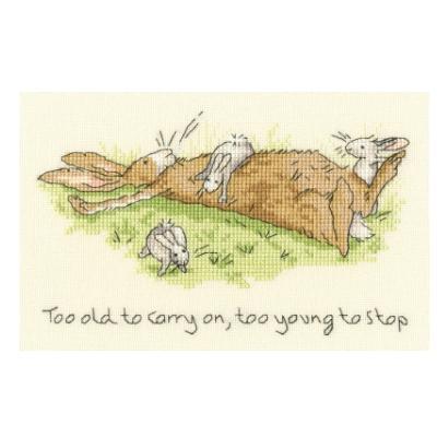 Too Young to Stop Cross Stitch Kit by Anita Jeram from Bothy Threads