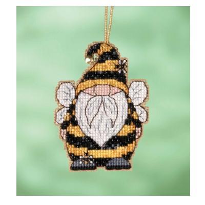 Bee Gnome Counted Glass Bead Kit with Charm