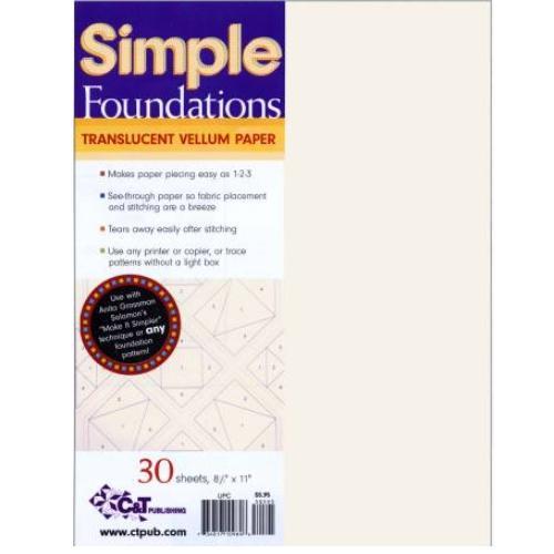 Simple Foundations Translucent Vellum Paper by C&T Publishing