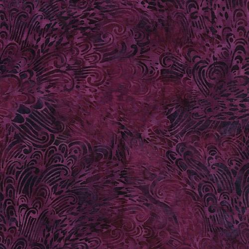 Island Batik Paisley Feather Dark Iris