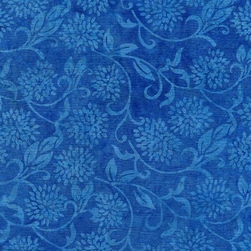 Petals Provence Flower Vine Denim From Island Batik