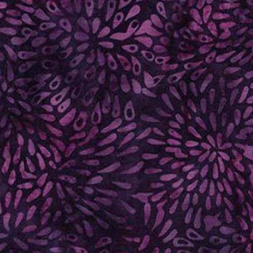 Passion Petals Small Petal Eggplant From Island Batik