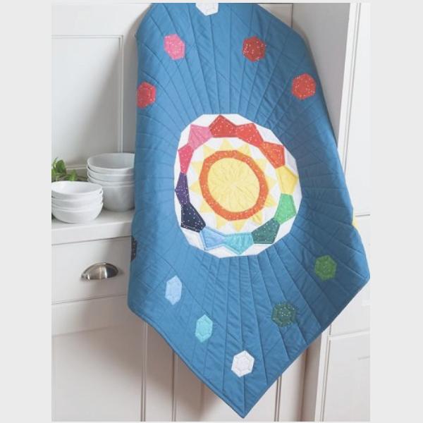 June Table Topper Of The Month Sunny Rainbow By Kristy Lea For Riley Blake Designs