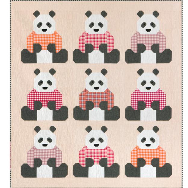 Pandas In Sweaters From Elizabeth Hartman And Robert Kaufman