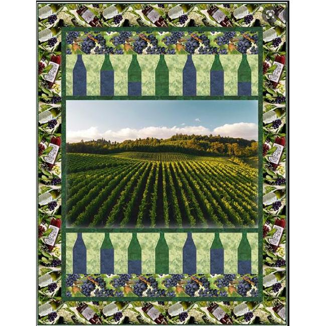 Vineyard Quilt Kit Featuring Hoffman Fabrics