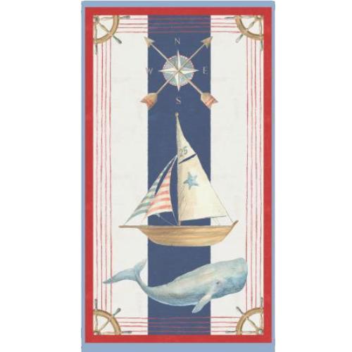 At The Helm Large Panel Multi By Danhui Nai For Wilmington Prints