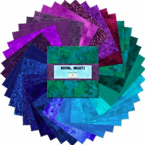 Royal Nights Essential Gems 5" Squares From Wilmington Prints