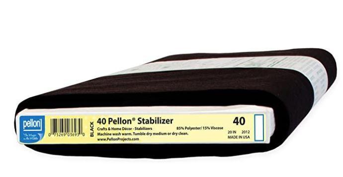 Pellon Midweight Black Sew In Stablizer