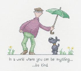 Be Kind Cross Stitch Kit From Heritage Crafts
